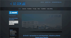 Desktop Screenshot of gecon.no