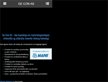 Tablet Screenshot of gecon.no